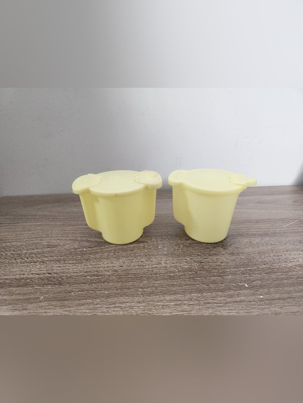 Vintage '70's Tupperware Creamer and Sugar Dispenser Set